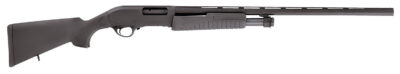 Escort HEFH12280501 Field Hunter  Full Size 12 Gauge Pump 3″ 4+1 28″ Black Vent Rib Barrel, Black Anodized Aluminum Grooved Receiver, Fixed Black Synthetic Stock, Right Hand