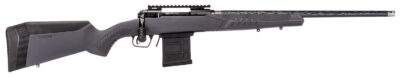 Savage Arms 57940 110 Carbon Tactical Full Size 6.5 PRC 5+1 24″ Carbon Fiber Threaded Barrel. Matte Black Picatinny Rail Carbon Steel Receiver. Adj AccuStock Gray Synthetic Stock, Right Hand