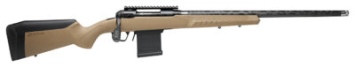 Savage Arms 57941 110 Carbon Tactical 308 Win 10+1 22″ Carbon Fiber Wrapped Barrel, Matte Black Metal, Flat Dark Earth Fixed AccuStock with AccuFit