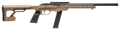Savage Arms 45125 64 Precision 22 LR Caliber with 20+1 Capacity, 16.50″ Threaded Barrel, Matte Black Metal Finish & Chassis Flat Dark Earth Synthetic Stock Right Hand (Full Size)