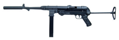 Mauser Rimfire 4400009 MP-40 Carbine Full Size 22 LR 23+1 16.30″ Black Steel Barrel, Black Steel Receiver, Black Underfolding Stock