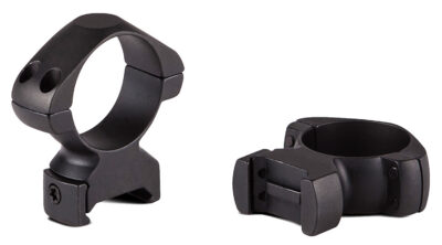 Pair of steel mounting rings for 1 Inch riflescopes – low