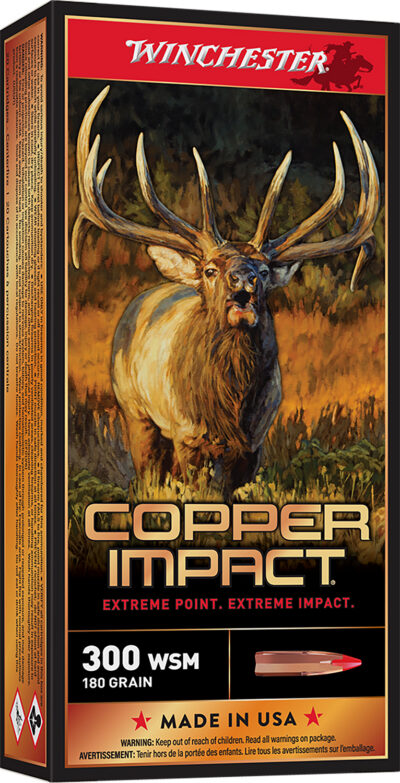 Winchester Copper Impact Rifle Ammo 300 WSM 180 gr. Copper Impact LF 20 rd.