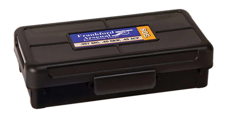 Frankford Arsenal 1083790 Hinge-Top Ammo Box 270Win/280Cal/25-06Rem Black Polymer 50rd