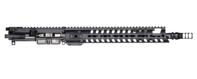 Patriot Ordnance Factory  Renegade + Complete Upper 5.56x45mm NATO 10.50″ Black Nitride Barrel Aluminum Black Anodized Receiver 9″ M-LOK Handguard Adjustable Block