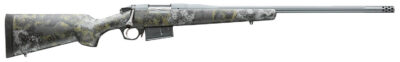 Bergara Rifles BPR2665CM Premier Canyon 6.5 Creedmoor 3+1 20″ Sniper Gray Cerakote Fluted Barrel, Sniper Gray Cerakote Steel Receiver, Swamper Rouge Camo AG Composite Stock