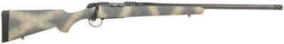 Bergara Rifles B14S522CF B-14 Ridge Carbon Wilderness 6.5 Creedmoor 4+1 22″ Carbon Fiber  Wrapped Barrel, Gray Cerakote Steel Receiver, SoftTouch Woodland Camo Fixed American Style Stock, Right Hand