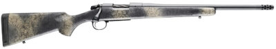 Bergara Rifles B14LM511CF B-14 Ridge Carbon Wilderness 300 Win Mag 3+1 24″ Carbon Fiber Wrapped Barrel, Gray Cerakote Steel Receiver, SoftTouch Woodland Camo Fixed American Style Stock, Right Hand