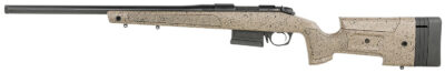 Bergara Rifles B14S352LC B-14 HMR 6.5 Creedmoor 5+1 22″ Graphite Black Cerakote Barrel, Black Speckled Brown Molded w/Mini-Chassis, Adjustable LOP & Cheek Piece Stock, Left Hand