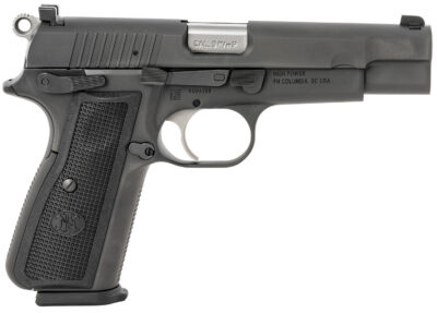 FN 66100256 High Power  9mm Luger 17+1, 4.70″ Black Target Crown Steel Barrel, Black PVD Serrated Steel Slide & Steel Frame w/Beavertail, Black Textured Polymer Grip, Ambidextrous