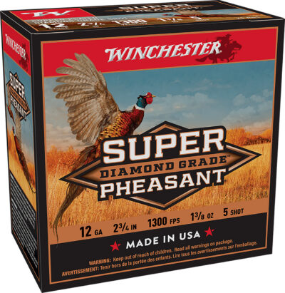 Winchester Ammo SPDG125 Super Pheasant Diamond Grade 12Gauge 2.75″ 1 3/8oz 5Shot 25 Per Box/10 Case