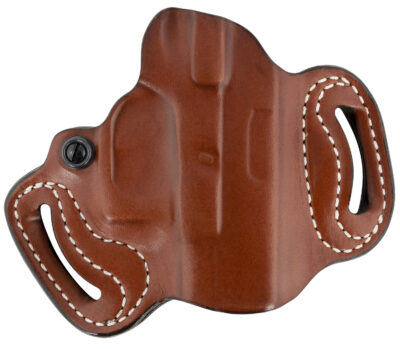 DeSantis Gunhide 086TAE1Z0 Mini Slide  OWB Tan Leather Belt Slide Compatible w/Most Glock Belt 1.75″ Wide Right Hand
