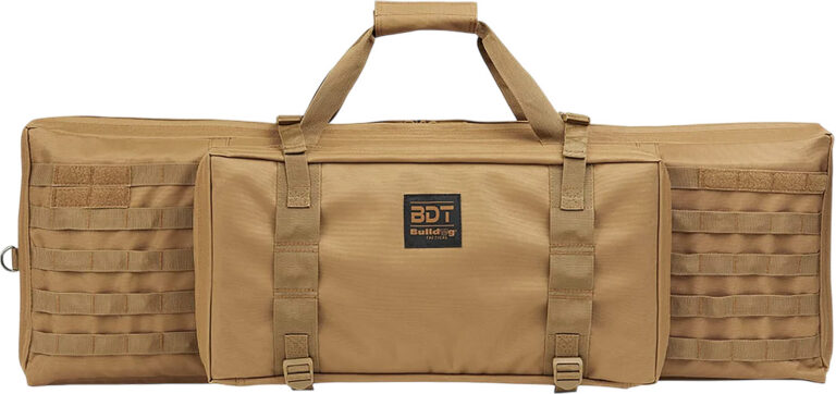 Bulldog BDT3038T BDT Tactical Single 38" Tan Nylon, Padded Shoulder Strap, Adjustable Velcro Ties, Extra Magazine Compartment