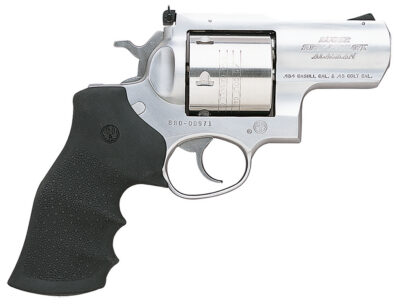 Ruger 5301 Super Redhawk Alaskan Large Frame 454 Casull 6rd 2.50″ Satin Stainless Barrel, Frame & Cylinder, Hogue Finger Groove Tamer Monogrip, Grip Transfer Bar Safety, Exposed Hammer