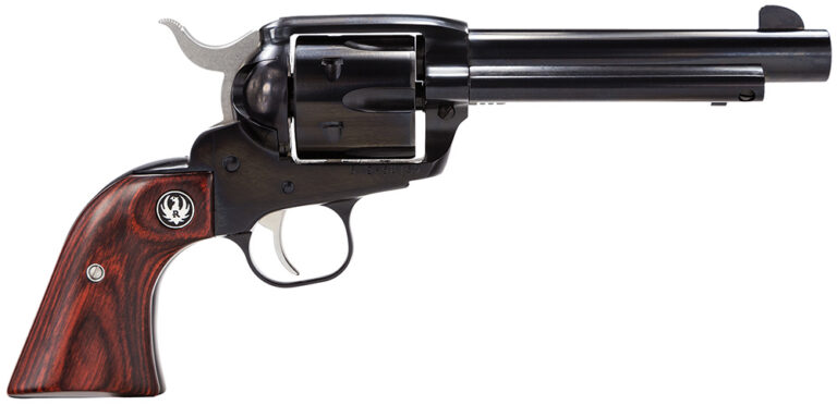RUGER VAQUERO BLUED 357 MAG S/A REV 5.5" WD GRPS