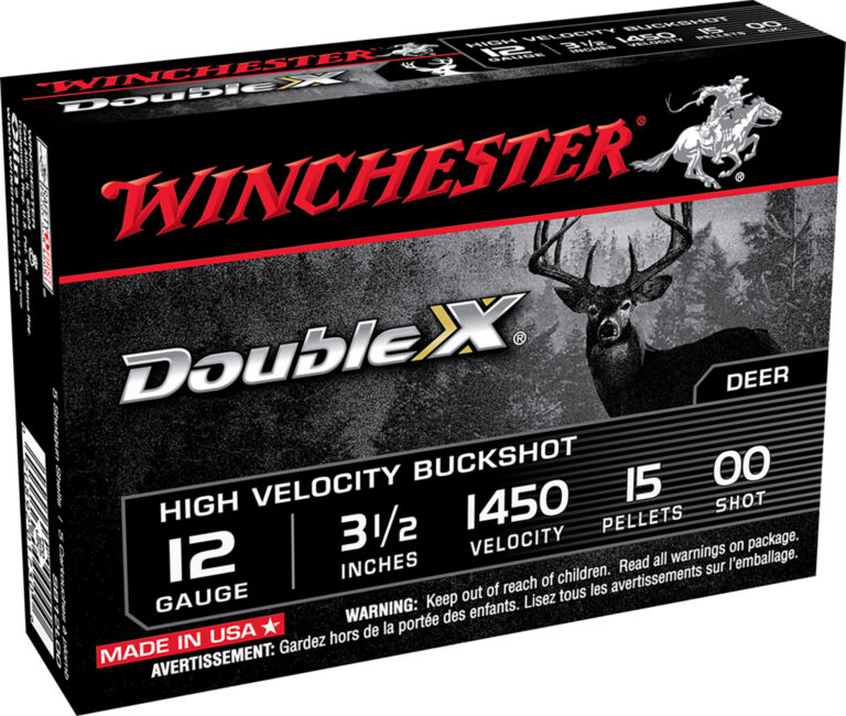 Winchester Ammo SB12L00 Double X High Velocity 12 Gauge 3.5" 15 Pellets 00 Buck