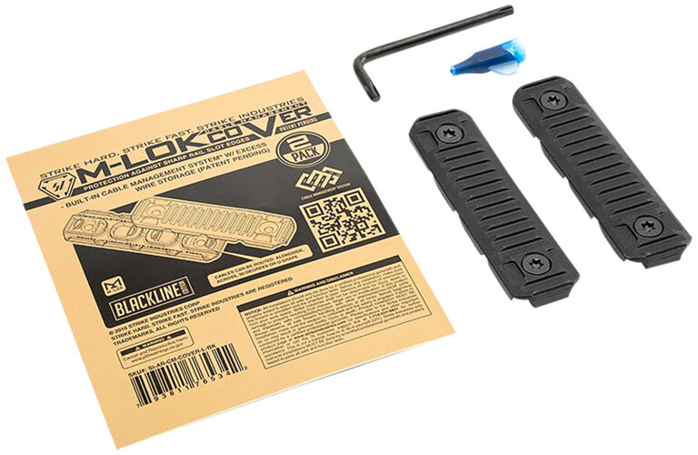 AR-15 M-LOK CABLE MANAGEMENT RAIL COVERS AR-15 M-LOK CABLE MANAGEMENT RAIL COVERS LONG BLACK 2PK