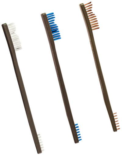 ALL PURPOSE CLEANING BRUSHES NYLON, BRONZE & STAINLESS BRUSH KIT 3/PACK