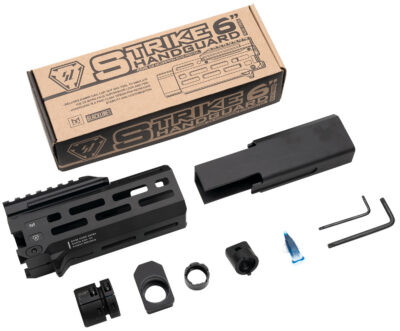 Strike Industries CEVO-HG-6-BK Strike  6″ M-Lok Black Aluminum with Faux Suppressor for CZ Scorpion EVO (7.72″ Barrel Length)