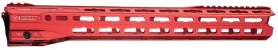Strike Industries GRIDLOK-LITE-17-RED GridLok Lite with Quick Rail Detach System 17″L 1.57″D M-LOK Red Aluminum for AR-15
