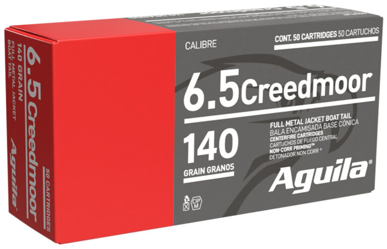 Aguila Rifle Ammo 6.5 Creedmoor 140 gr. FMJBT 20 rd.