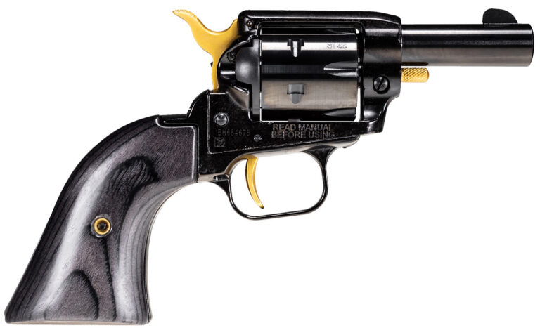 Heritage Barkeep w/Custom Gold Accents 22 lr 6 rds 2" barrel