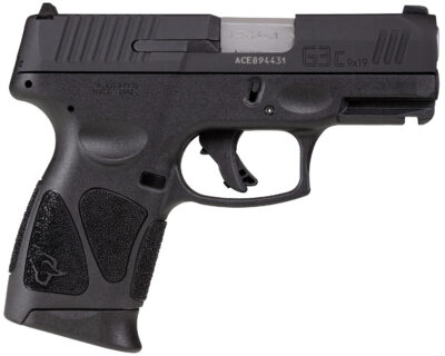 Taurus 1G3CSR9031 G3C  Compact Frame 9mm Luger 12+1 3.26″ Matte Stainless Steel Barrel, Matte Black Tenifer Serrated Steel Slide, Black Polymer Frame w/Picatinny Rail, Black Polymer Grip, Right Hand