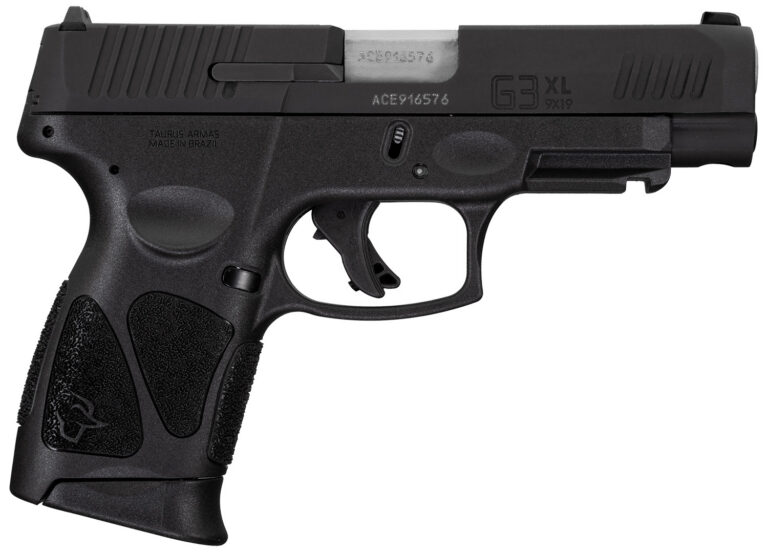 Taurus 1G3XLSR9041 G3XL Compact Frame 9mm Luger 12+1 4" Matte Stainless Steel Barrel, Matte Black Tenifer Serrated Steel Slide, Black Polymer Frame w/Picatinny Rail, Black Polymer Grip, Right Hand