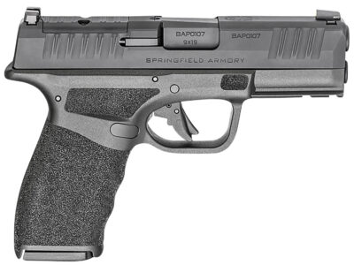 Springfield Armory HCP9379BOSP Hellcat Pro OSP Compact 9mm Luger 17+1 3.70″ Black Melonite Steel Barrel & Optic Ready/Serrated Slide, Black Polymer Frame w/Picatinny Rail, Textured Grip