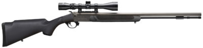 Traditions CR584110440 NitroFire w/Scope 50 Cal 209 Primer 26″ Gray Cerakote Fluted & Tapered Barrel, Drilled & Tapped Receiver, Black Fixed Synthetic Stock, 3-9x40mm Duplex