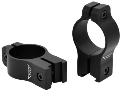 Warne V422M Rimfire Rings Vapor Matte Black Aluminum 1″ Tube High Rimfire/Vertical Split 3/8″ Dovetail, 0 MOA