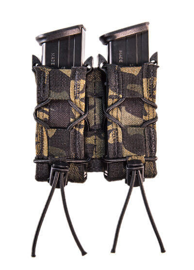 High Speed Gear 11PT02MB TACO Mag Pouch Double MultiCam Black Nylon MOLLE Compatible w/ Pistol