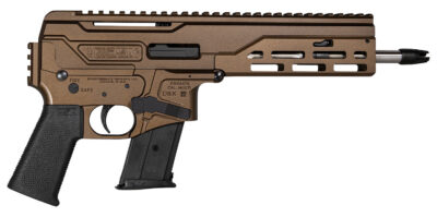 Diamondback DB1614L071 DBX  5.7x28mm 20+1 8″ Stainless Threaded Barrel, M-LOK Handguard, Midnight Bronze Cerakote Aluminum Picatinny Rail Receiver, Black Magpul K Grip