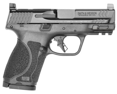 M&P9 M2.0 OPTIC READY COMPACT 9MM LUGER SEMI-AUTO HANDGUN M&P 9 M2.0 COMP OR 9MM LUGER 3.6” BBL (2)15RD BLK NO SAFETY