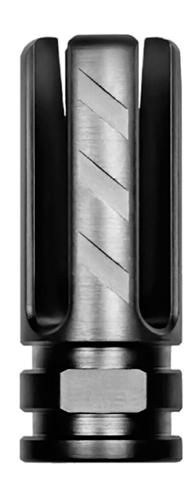 Rise Armament RA-703-223-BLK Veil Flash Hider Black Nitride Finish 416R Stainless Steel with 2.25″ OAL for 22 Cal AR-15