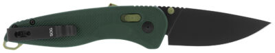 S.O.G SOG11410441 Aegis AT 3.13″ Folding Drop Point Plain Black TiNi Cryo D2 Steel Blade/Forest w/Moss Accents GRN Handle