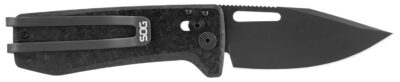 S.O.G SOG12630557 Ultra XR XHP 2.80″ Folding Plain Black Satin TiCN Cryo CTS XHP Blade/ Black Carbon Fiber Handle Includes Pocket Clip