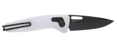 S.O.G SOG12730557 One-Zero XR 3.10″ Folding Plain Black Chrome Cryo CPM S35VN Steel Blade/ White Sculpted Aluminum Handle
