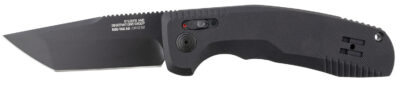 S.O.G SOG15380357 SOG-TAC Auto 3.43″ Folding Tanto Plain Black TiNi Cryo D2 Steel Blade Black Micro-Textured Anodized Aluminum Handle Includes Pocket Clip