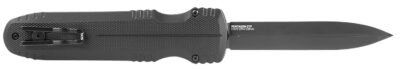 S.O.G SOG15610157 Pentagon  3.79″ OTF Spear Point Plain Black TiNi Cryo CPM S35VN Steel Blade, Blackout Aluminum Handle