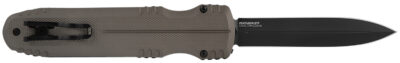 S.O.G SOG15610257 Pentagon  3.79″ OTF Spear Point Plain Black TiNi Cryo CPM S35VN Steel Blade, Flat Dark Earth Aluminum Handle