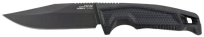 S.O.G SOG17220157 Recondo FX 4.60″ Fixed Plain Satin TiNi Full Tang Cryo 440C SS Blade/ Black Overmolded GRN Handle