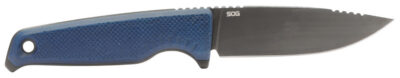 S.O.G SOG17790157 Altair FX  3.40″ Fixed Clip Point Plain Satin TiCN Cryo CPM 154 SS Blade, Squid Ink Black GRN Handle, Includes Sheath