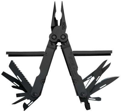 S.O.G SOG-B61N-CP Powerlock  Black Oxide 420 Stainless Steel 7″ Long Features 18 Tools w/Sheath