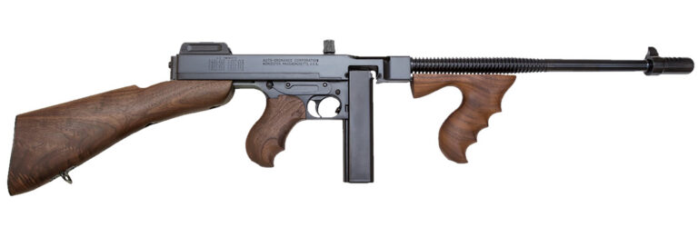 Thompson 1927A-1 Deluxe Fixed Compensator 45 ACP 16.50" 20+1 Blued Removable Fix