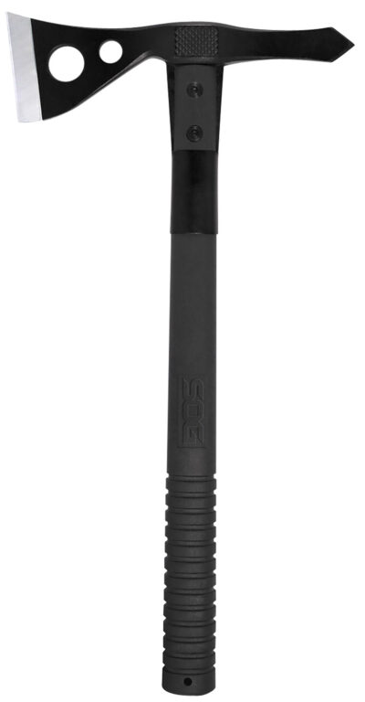 S.O.G SOGF01TNCP Tactical  2.75″ Blade 420HC SS Blade Black Side Hammer Checkering GRN Handle 15.75″ Long Tomahawk