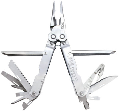 S.O.G SOG-S62N-CP PowerLock V-Cutter Polished 420 Stainless Steel 7″ Long Includes Sheath