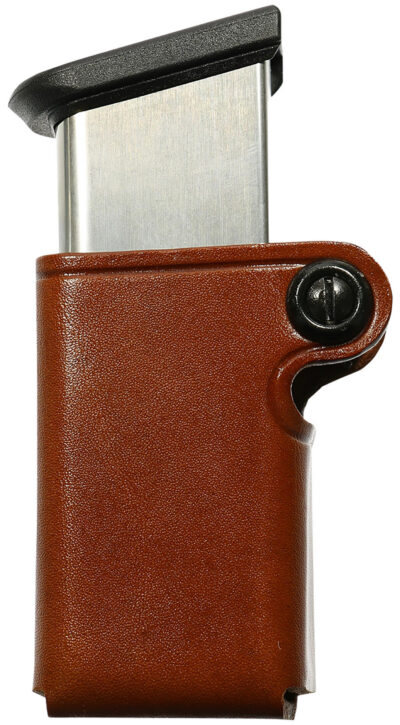 Galco SMC22 SMC Mag Case Single Tan Leather Belt Loop Compatible w/ Walther P99 Belts 1.75″ Wide Ambidextrous Hand