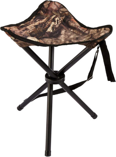 Ameristep AMSAMEFT1010 Tripod Stool  Mossy Oak Break-Up Country Heavy Duty Fabric/Steel