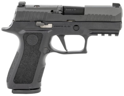 Sig Sauer 320XC9BXR3PR210 P320 XCompact 9mm Luger 10+1 3.60″ Carbon Steel Barrel, Black Nitron Optic Ready/Serrated SS Slide, Black Stainless Steel Frame w/Picatinny Rail, Black XCompact Polymer Grips